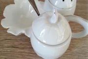 Lovely Vintage Porcelain Set, Silver Spoon