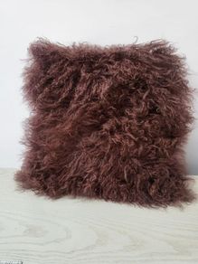 Fluffy Brown Cushion