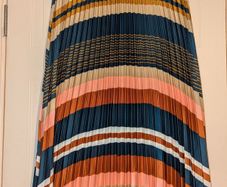 Stunning multi coloured pleated midi skirt from Stella