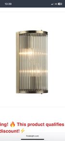 Brass wall light