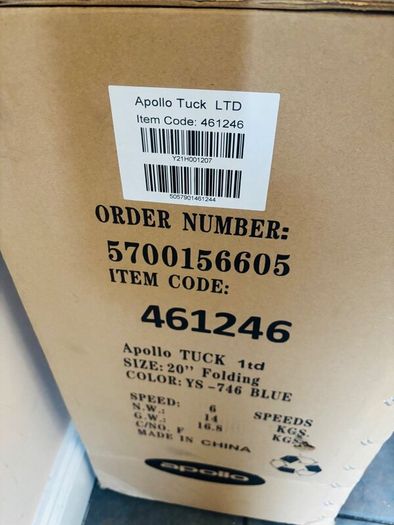 Apollo Tuck folding Bike
