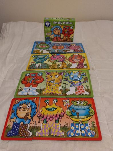 Orchard Toys Smelly Wellies matching game