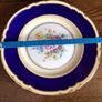 A Pair of 9 inch Crown Staffordshire Bone china floral plates Image 6