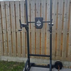 exercise machine and barbell