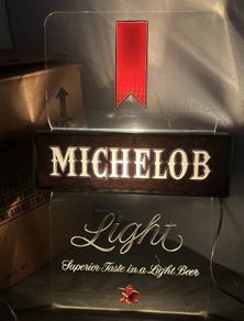 Michelob Light lighted beer signs NOS