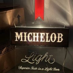 Michelob Light lighted beer signs NOS