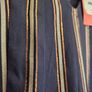 Fee G Navy & Rose Gold Metallic Stripe Blouse Size 10 Image 4