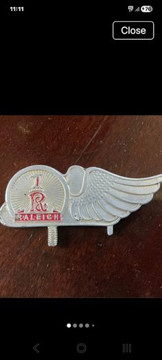 Vintage Raleigh Bike Emblem Badge