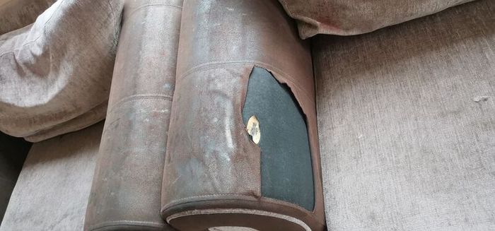 2 seater sofa bed and armchair