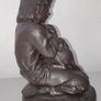 P. Parsons for Heredities cold-cast bronze figurine girl holding a cat Image 4