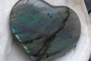 Labradorite heart crystal, Gemstones, Crystals, Labradorite