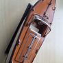 Wooden model replica of a classic Chris-Craft or Riva-style motorboat Image 6