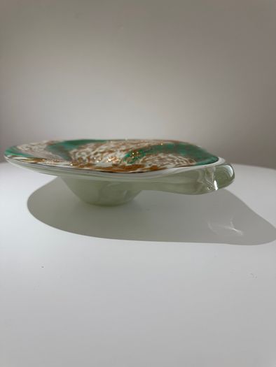 Fratelli Toso Murano, legendary Starry Night Organic Bowl. Ermanno Toso Design. c.1955 to 1965