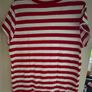 H&M Red and White Striped T-Shirt Image 2