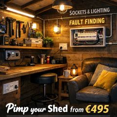 Shed or Outhouse Sockets & Lighting