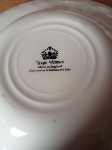 Royal Wessex Blue Willow Rimmed Soup Bowls x 5