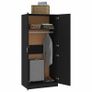 Wardrobe Black 80x52x180 cm Chipboard Image 3