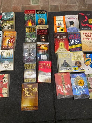 book collection ( mostly fiction 80 books)
