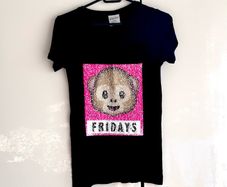 Black Reversible Sequin Emoji T-Shirt | Age 10-11 Years (146cm)