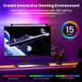 Quntis Monitor Light bar with RGB Backlight, 40cm Computer Monitor Lamp with Dimmer and Color Temperature, LED Touch Control Gaming Screen Light No Screen Glare and Eye Protection for Home Office Image 6