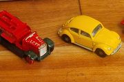 4 vintage toy cars -