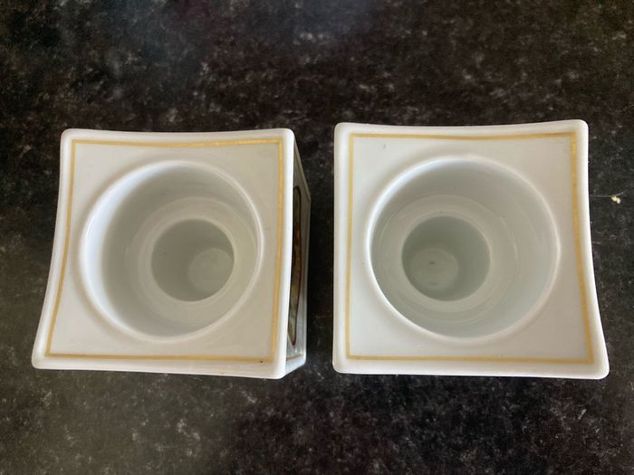 2002 HutschenReuther Candle Holders
