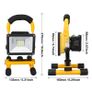 LED Work Lights Portable Floodlight Waterproof Security LED Rechargeable FloodLight for Outdoor, Garage, Car Repairing, Camping, Hiking Image 3