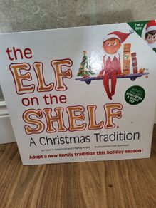elf on the shelf doll,Book and sleigh