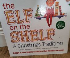 elf on the shelf doll,Book and sleigh