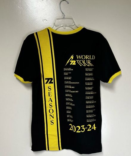 Metallica M72 World Tour 2023 2024 Official Ringer Tee ultra rare