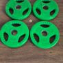 set of 4x5kilo olymoic weightd plates used Image 4