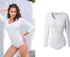 Brand new Plus size by B.P.C collection white stretchy bodysuit size UK30 EUR56/58 Postage included