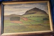 Original painting mid century landscape  of Dear Skryne  Co Meath by G R Campbell
