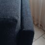 L shape sofa and armchair c/w 3 footstools Image 8