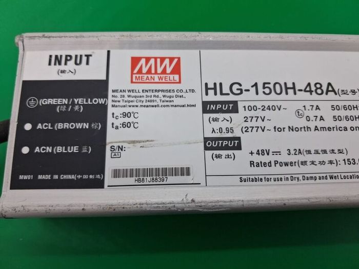 Postage - Mean Well HLG-150H-48A LED Power Supply
