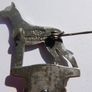 Vintage GREAT DANE Dog Show CLIP Number Holder Or Brooch- Pet Memorial Sweater Pin Image 4