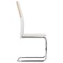 Dining Chairs with Armrests 2 pcs Light Grey Fabric Image 8