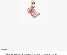 Pandora butterfly rose gold charm
