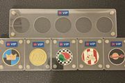 Lego VIP coin set with holder