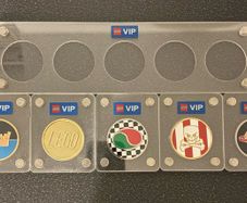 Lego VIP coin set with holder