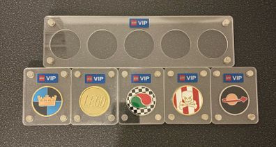 Lego VIP coin set with holder