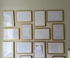 16 Ikea golden Lomviken photo frames