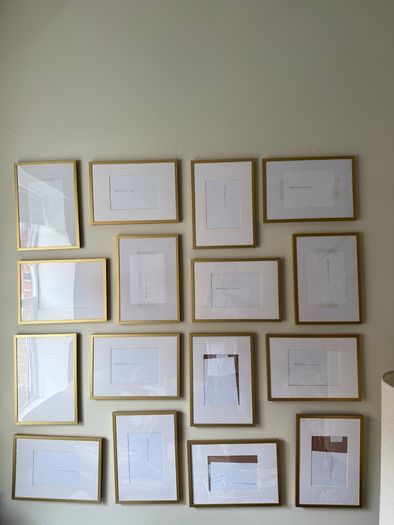 16 Ikea golden Lomviken photo frames