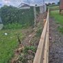 Three rail fencing with posts, stakes and chainlink fencing Image 2