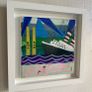 Original Titanic meets Poolbeg Chimneys Original Art Contemporary Art Dublin Original Gift Art Gift Image 4