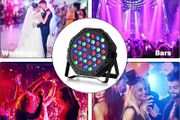 36 LED Stage Flat Par Lighting Effect RGBW 3IN1 DMX 512 DJ Disco Party Holiday Christmas Bar Club Wedding Show Lights