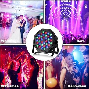 36 LED Stage Flat Par Lighting Effect RGBW 3IN1 DMX 512 DJ Disco Party Holiday Christmas Bar Club Wedding Show Lights