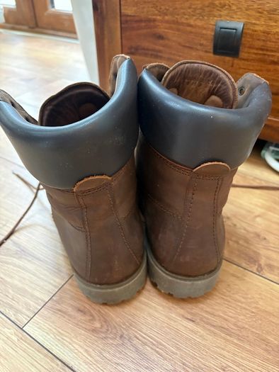 Leather boots  EU 45 Panama brown