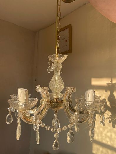 Glass antique chandelier