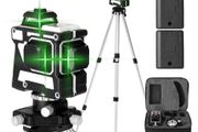 KKmoon Laser Level Self-leveling 3D 12 Lines Laser Level Tool Vertical Horizontal Lines Green Laser Beam Line